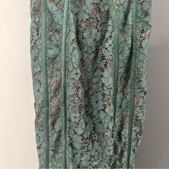 NWT House of CB Midi Maxi Dress Green Lace Joelle Underwire Bodycon size S - Picture 6 of 10
